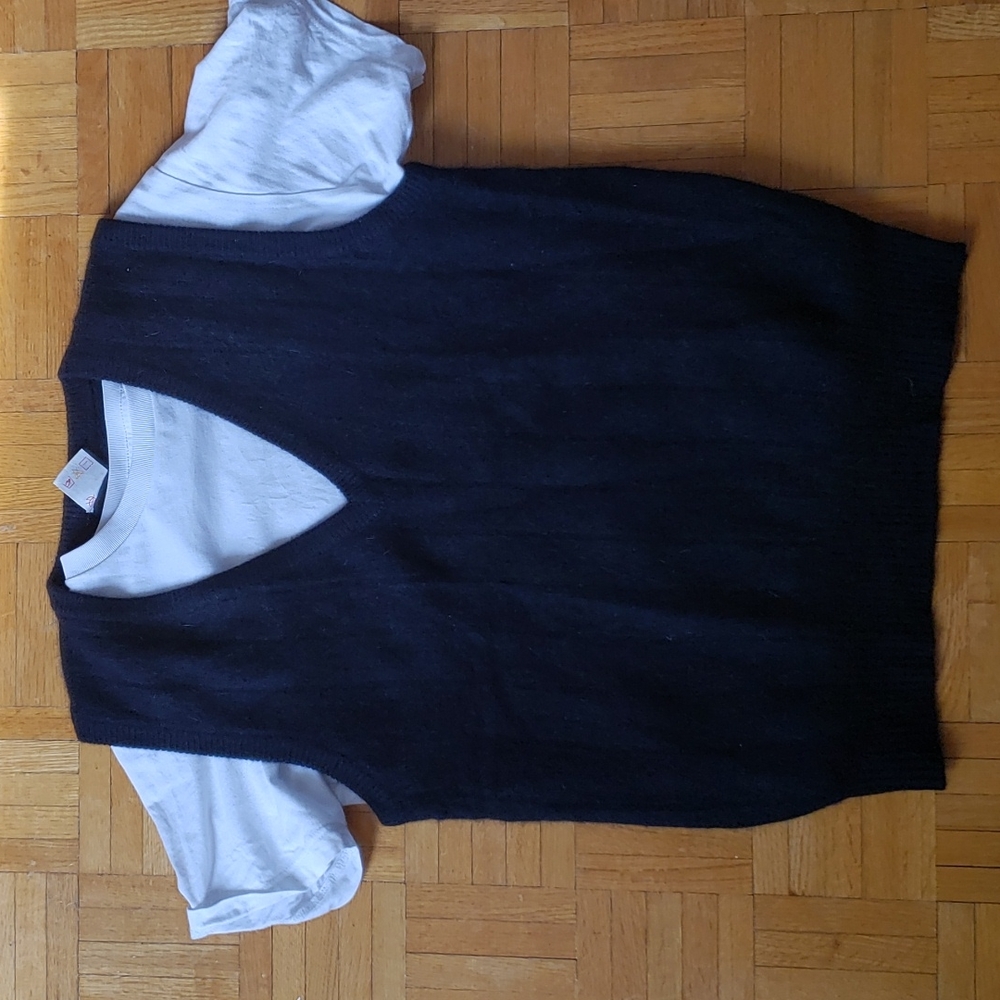 Black sweater vest